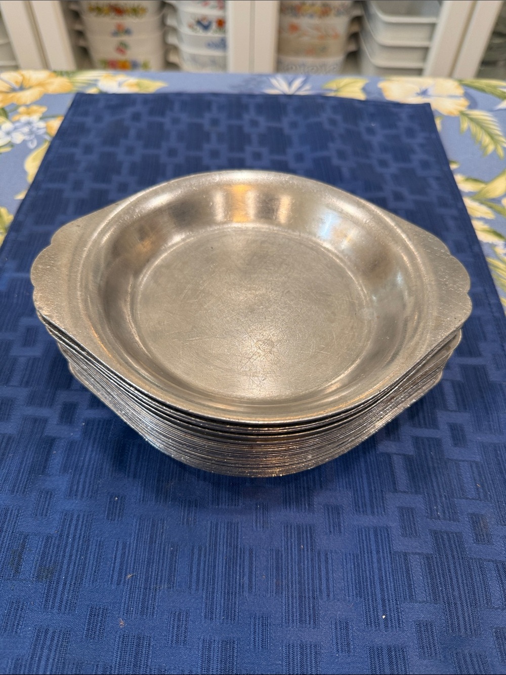 Set of 26 stainless steel au gratin dishes